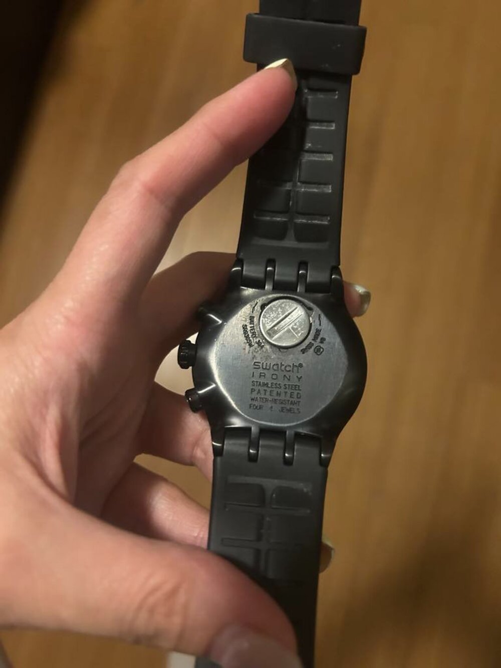 SWATCH IRONY YOB102 PURPLE IN DARK - Picture 5 of 8